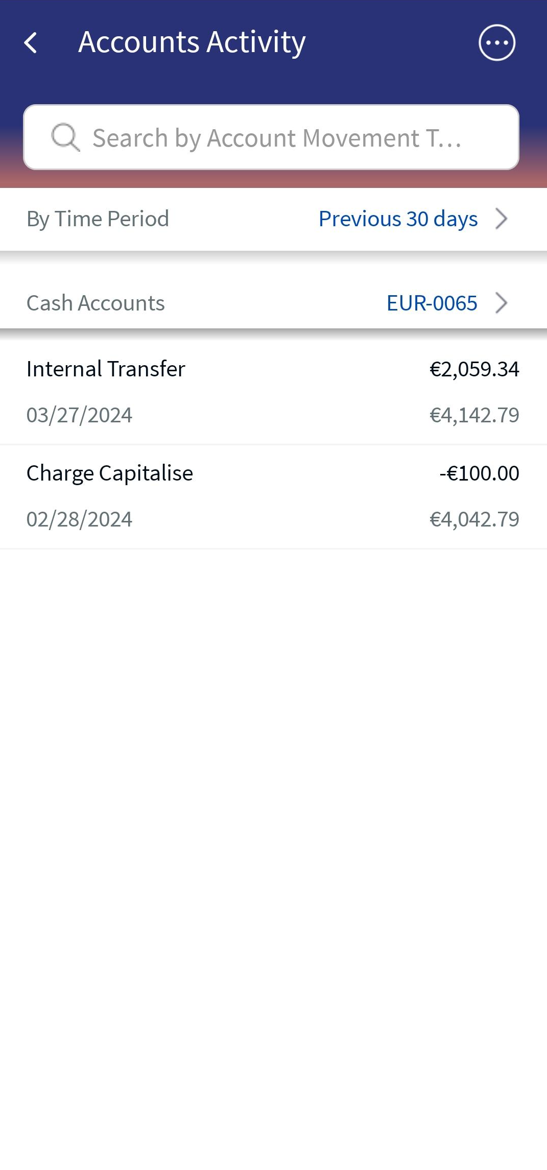 Account Activity